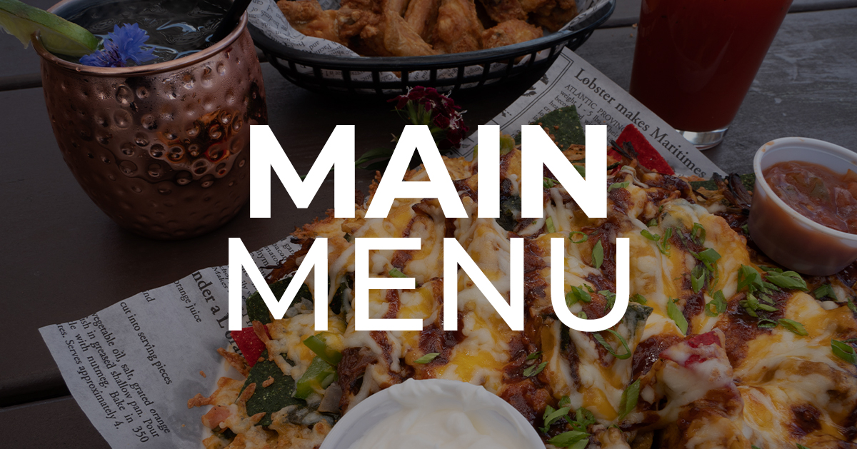 MAIN MENU | Cast & Crew Gastropub | Bathurst, NB